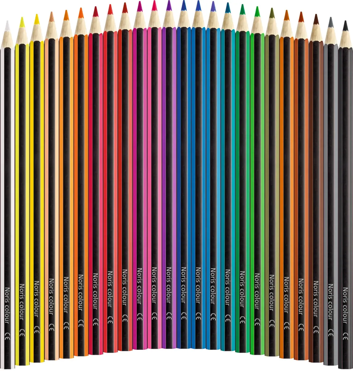 Krāsainie zīmuļi STAEDTLER NORIS COLOUR 185, 24 krāsu komplekts