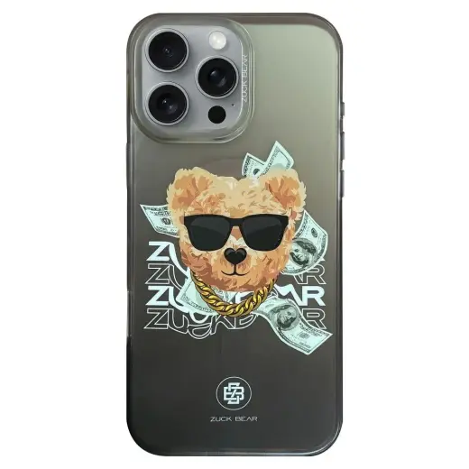 Zuck Bear Harold maciņš ar MagSafe atbalstu telefonam iPhone 16 Pro Max melns