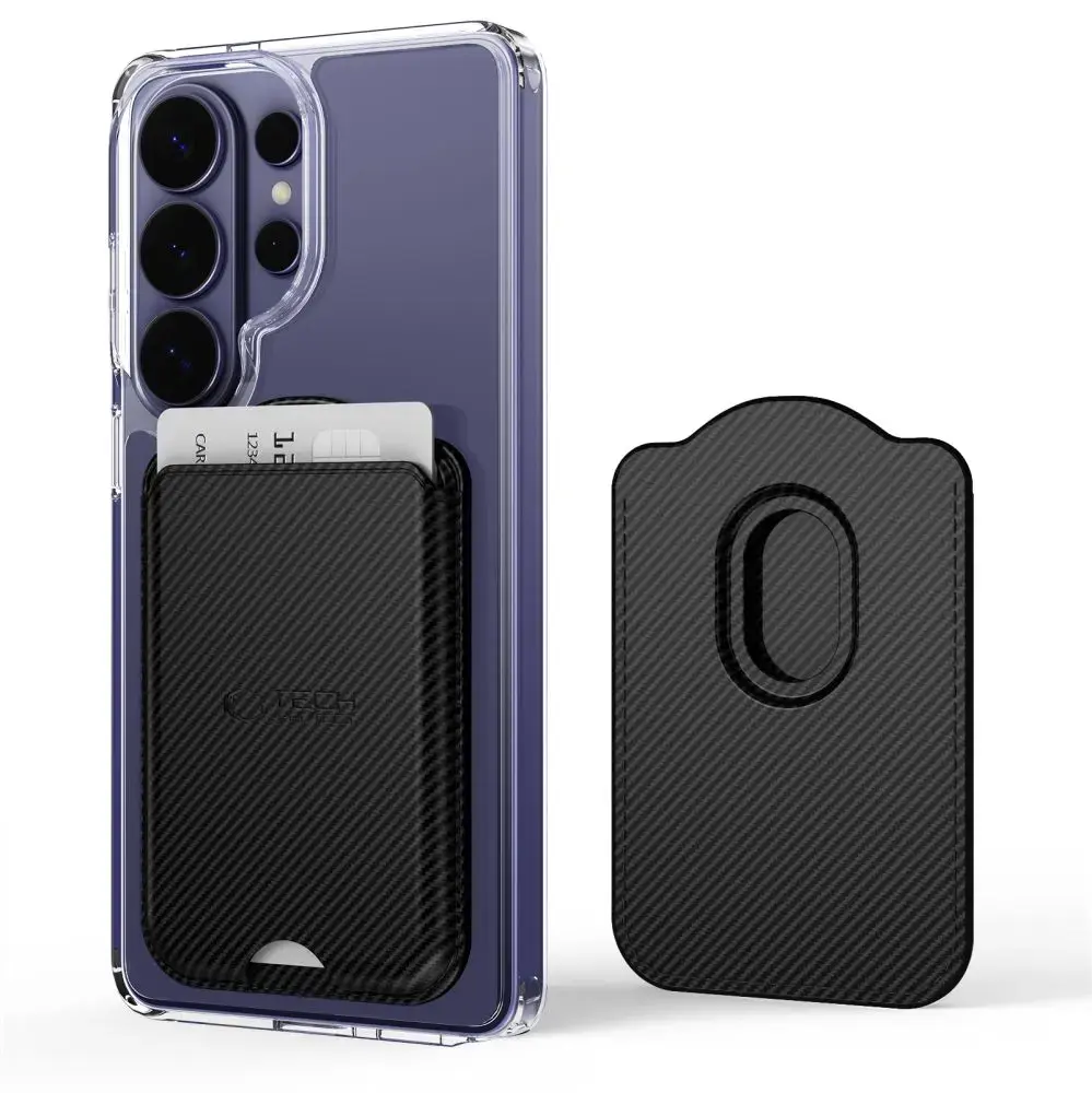 Tech-Protect CH02 MagWallet MagSafe magnetic wallet for phone - carbon
