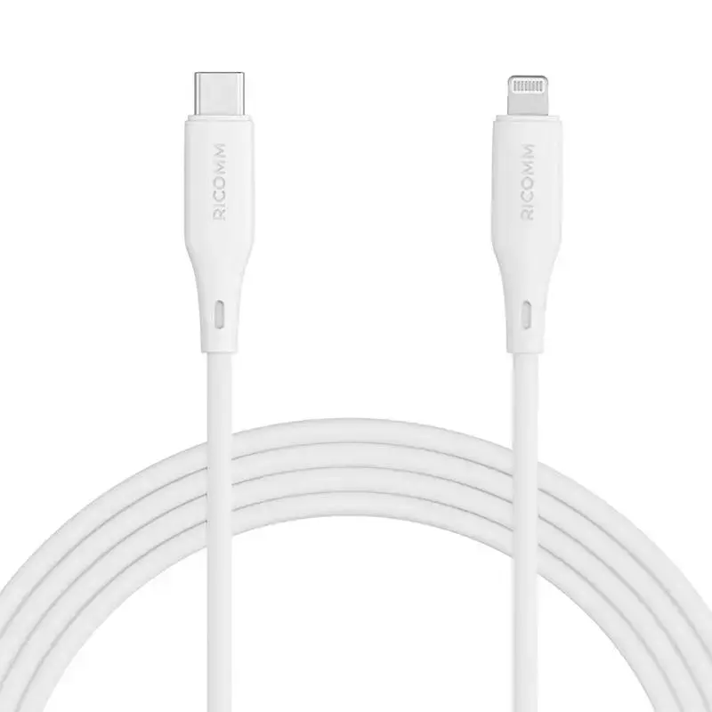 USB-C to Lightning Cable Ricomm RLS007CLW 2.1m