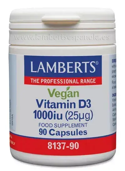 Lamberts Vegan Vitamina D3 1000 Ui 90 Caps
