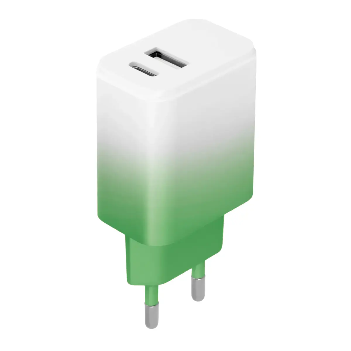Setty lādētājs USB + USB-C 20W LSIG-AC-20 piparmētru balts
