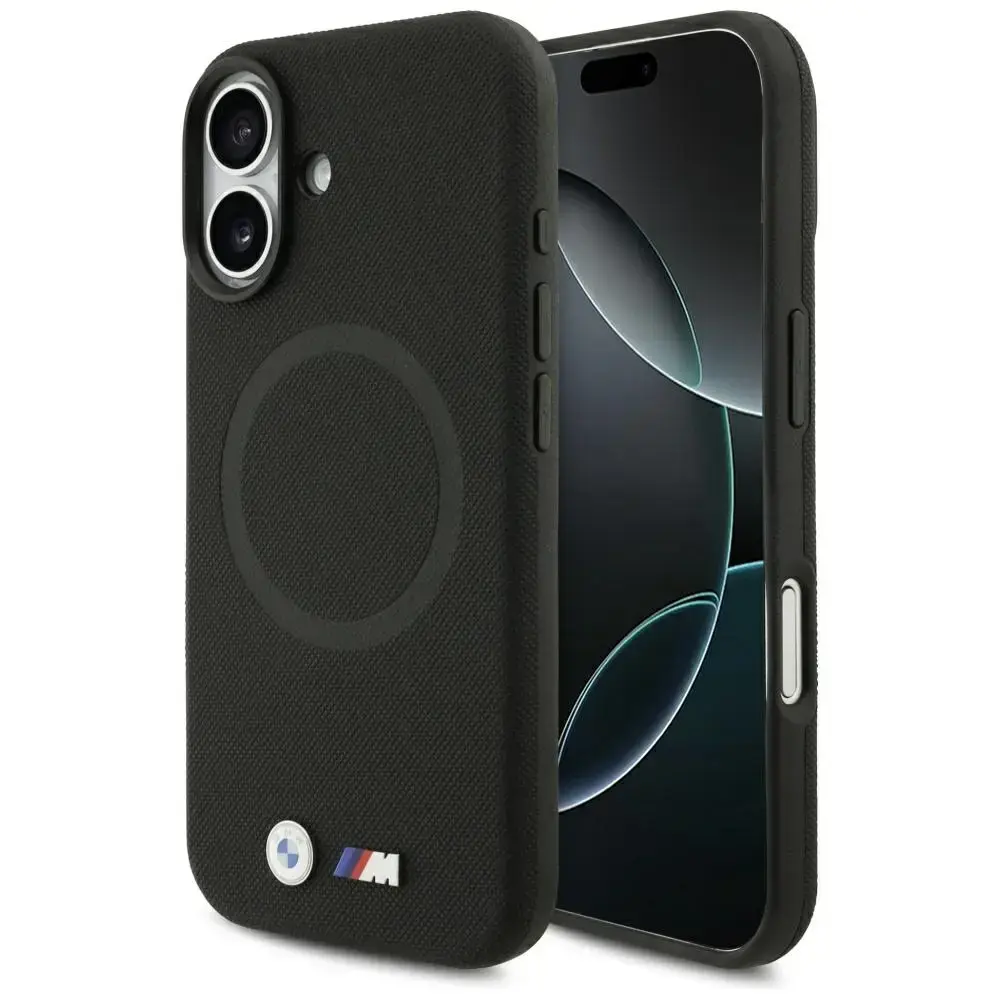 BMW M FW Metal Logo MagSafe Case for iPhone 17 Black