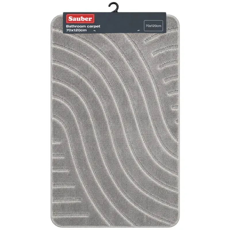 SAUBER Vannas istabas paklājs 50x80cm pelēks