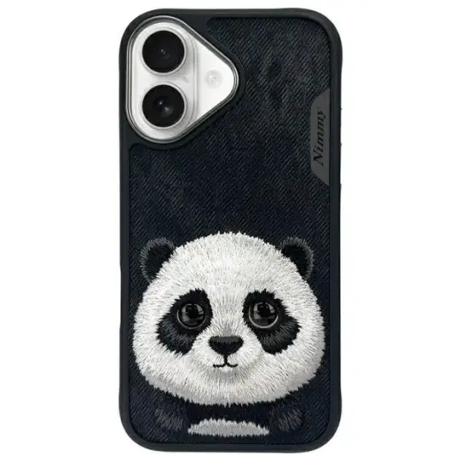 Nimmy Big Eyed Pet 2.0 Panda phone case for iPhone 16 black