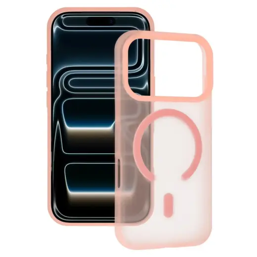 Tel Protect Mist Matte phone case with MagSafe support for Samsung Galaxy S26+ (S947) pink orange