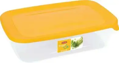 Food container rectangle 2L Fresh&Go yellow