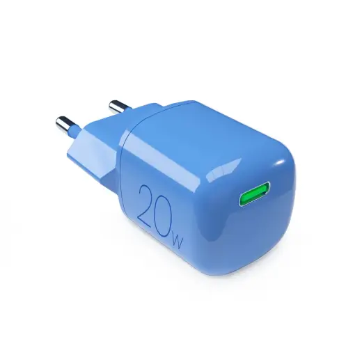 Puro 20W GaN USB-C tīkla lādētājs | zils