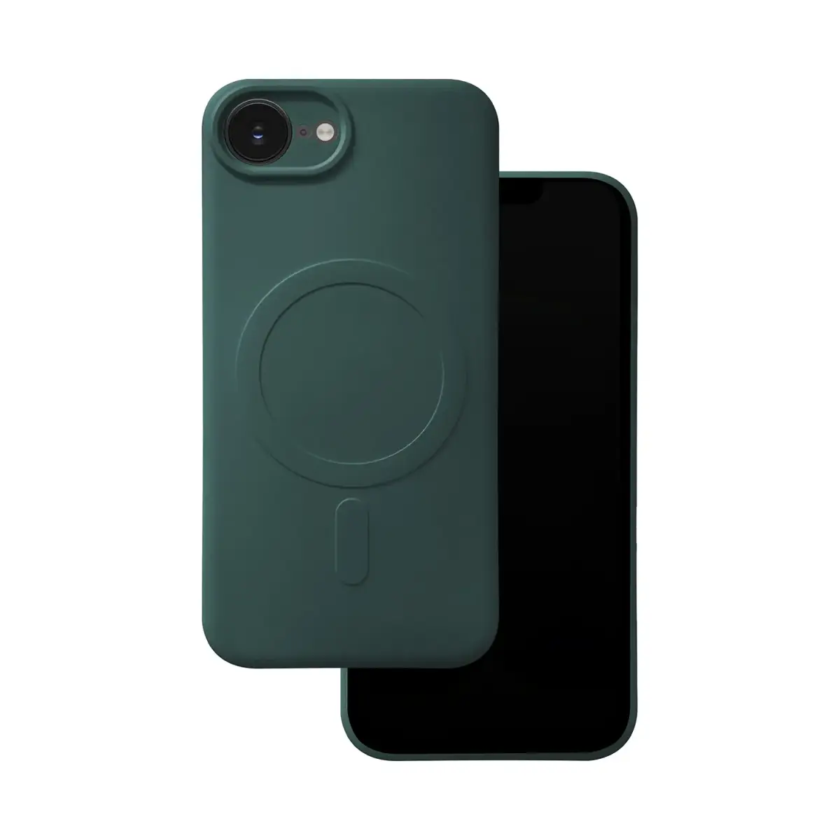 Simple Color Mag case for iPhone 16e dark green