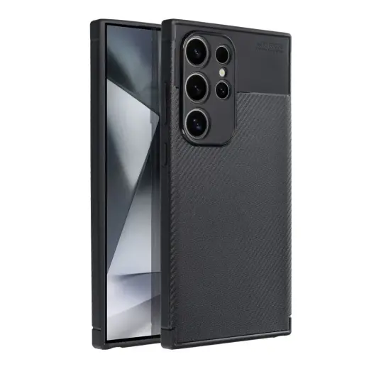 Carbon Premium maciņš telefonam Samsung Galaxy S24 Ultra (S928) melns