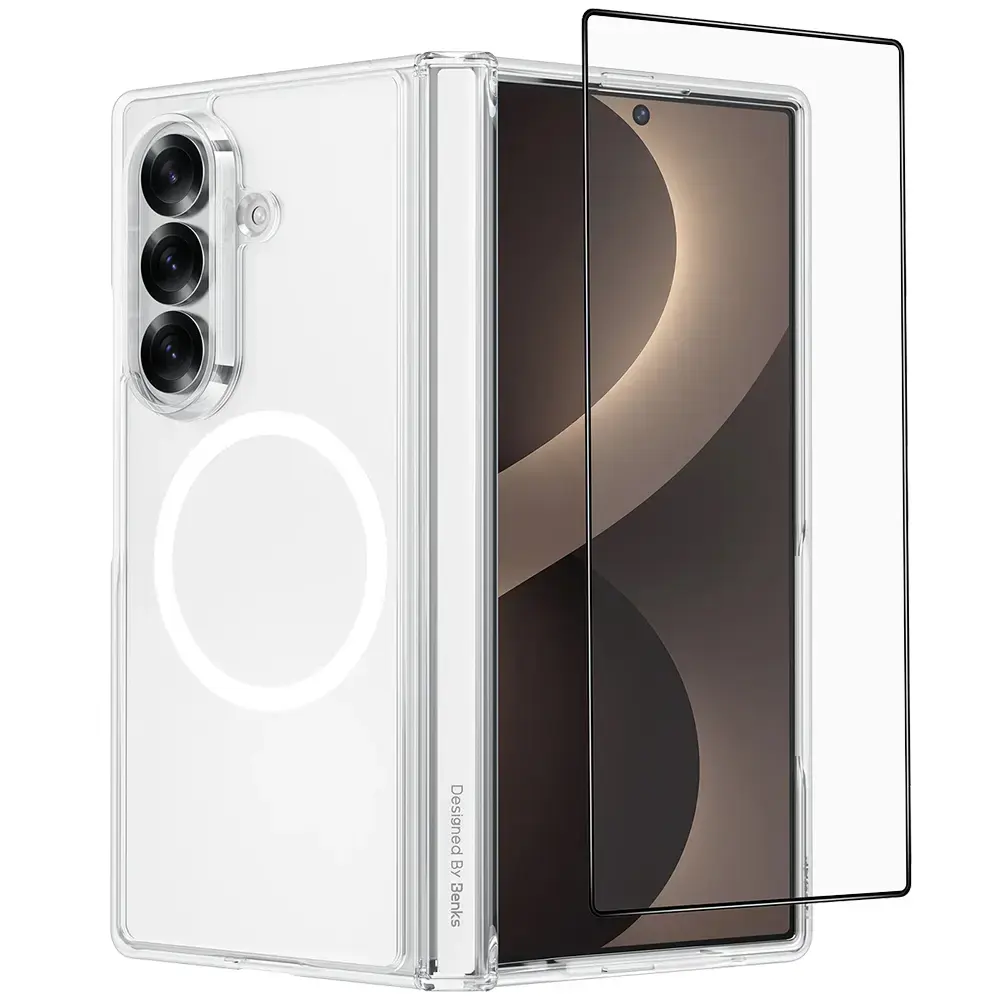 Benks Magnetic Crystal Grand Combo Case (0051) do Samsung Galaxy Z Fold 8 Ultra (Hinge Case+Front Case+Screen)