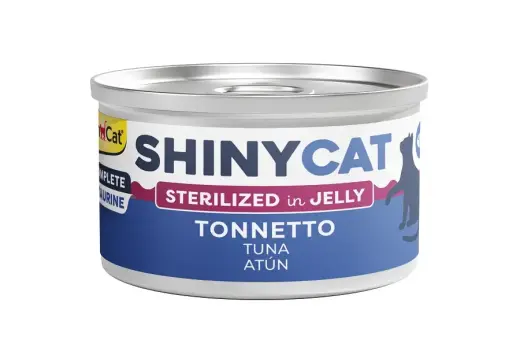 Konservēta barība kaķiem  - Gimborn SHINYCAT JELLY STERILIZED TUNA 70g