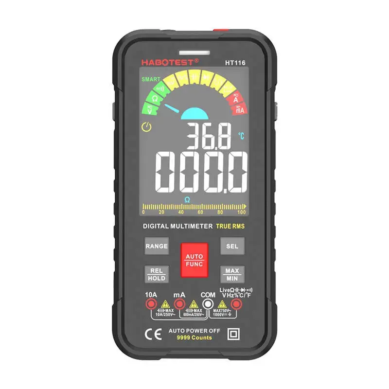 Digital Universal Multimeter Habotest HT116 True RMS , NCV