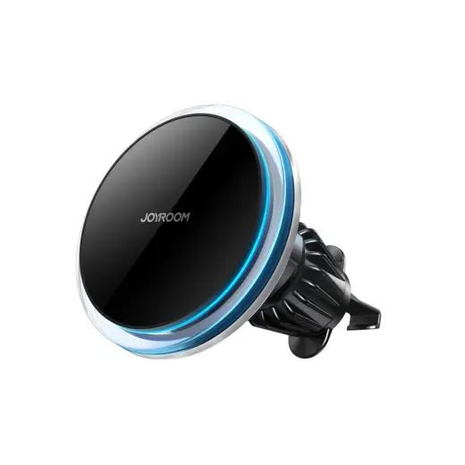 Joyroom car phone holder with Qi 15W inductive charger (MagSafe compatible) for air vent, silver (JR-ZS291)