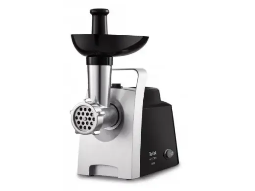 TEFAL gaļas mašīna,1400W, līdz 1,7 kg/min,melna-sudraba