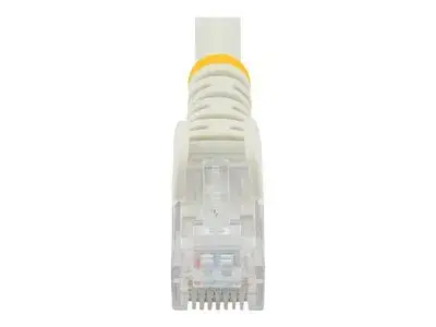 StarTech.com 50cm CAT6 Ethernet Cable, 10 Gigabit Snagless RJ45 650MHz 100W PoE Patch Cord, CAT 6 10GbE UTP Network Cable w|Strain Relief, White, Fluke Tested|Wiring is UL Certified|TIA - Category 6 - 24AWG (N6PATC50CMWH) - network cable - 50 cm - white
