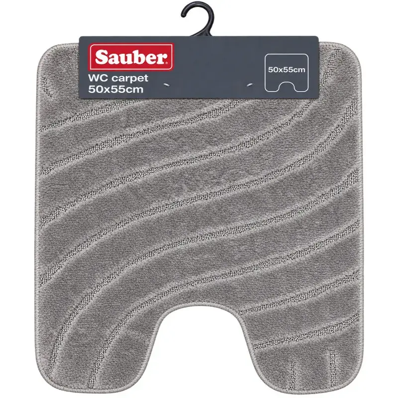 SAUBER WC paklājs 50x55cm pelēks