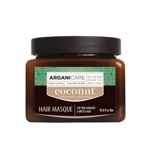 Arganicare, Coconut, Hair Treatment Cream Mask, Hydrating & Nourishing, Weekly, 500 ml