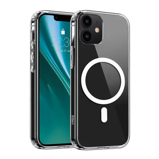 Etteri Hybrid Mag telefoni ümbris MagSafe toega iPhone 12 | iPhone 12 Pro läbipaistev