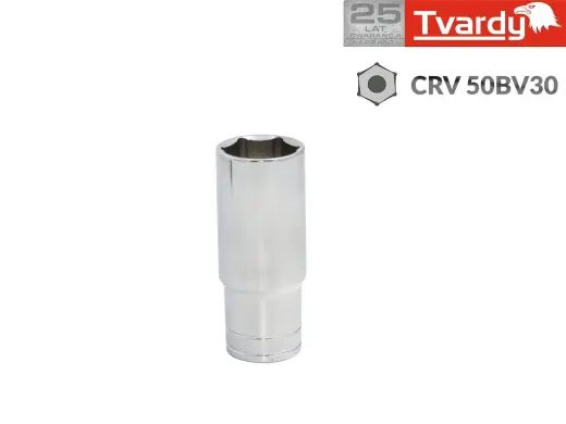 6-point deep socket 1/4", 6 mm