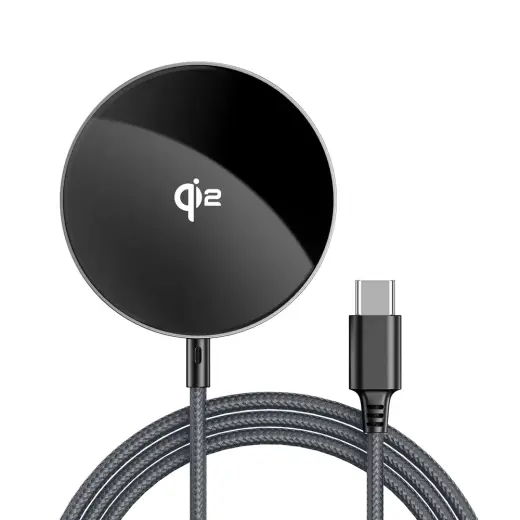 Acefast E24 belaidis įkroviklis | Qi 2 | Suderinama su MagSafe | 15W | juodas