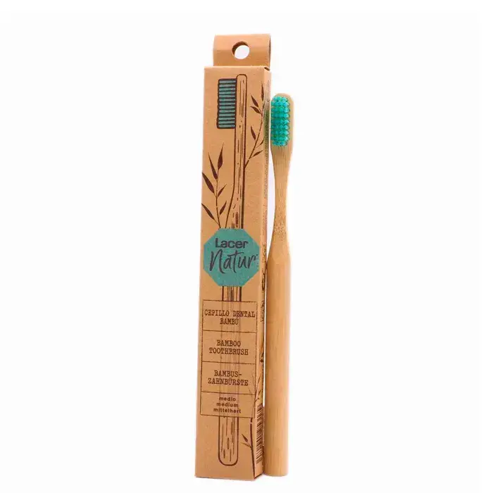 LACER Natur Bamboo Medium Adult Toothbrush 1U