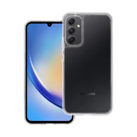 SUPER CLEAR HYBRID telefono dėklas Samsung Galaxy A34 (A346) skaidrus