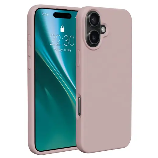 Etteri Silicone phone case for iPhone 16 light pink