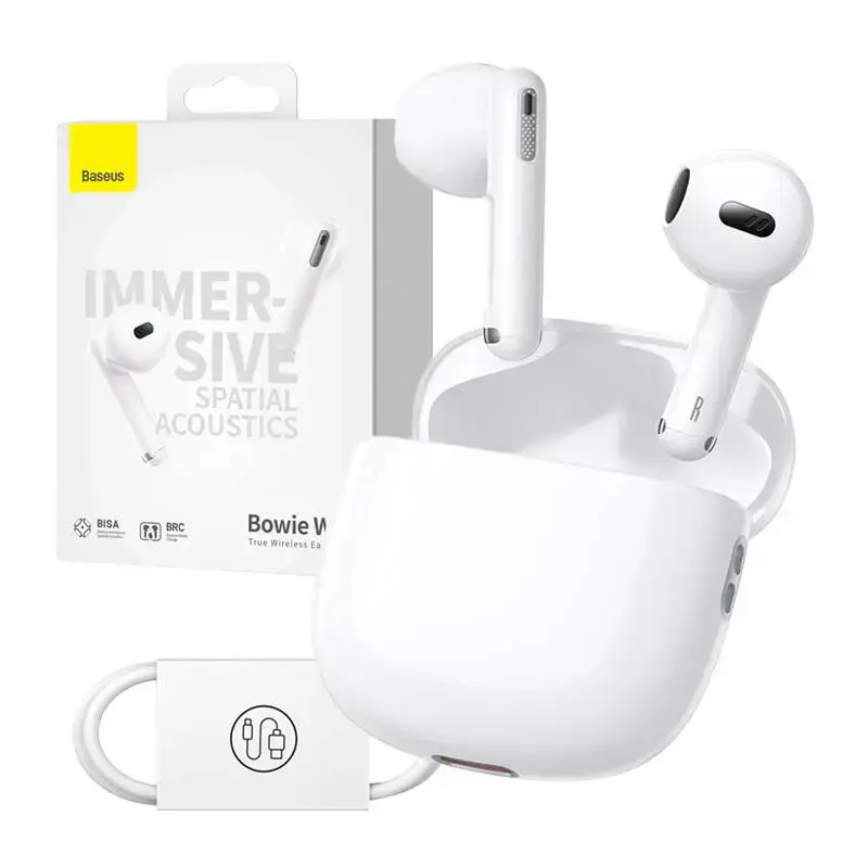 Earphones TWS Baseus Bowie WX5 (white)