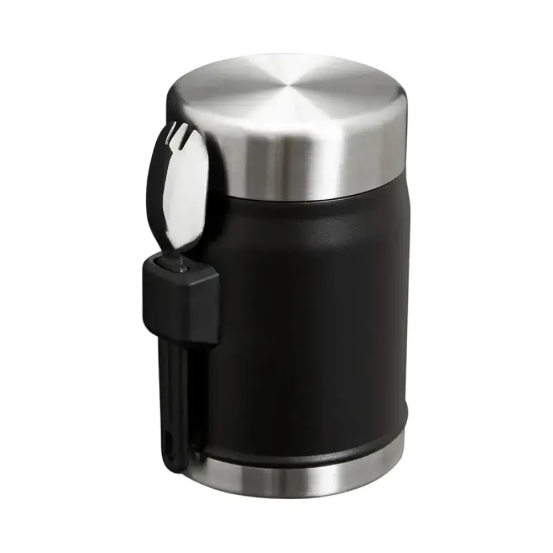 Termoss ēdienu The Legendary Food Jar + Spork 0,4L melns 2.0