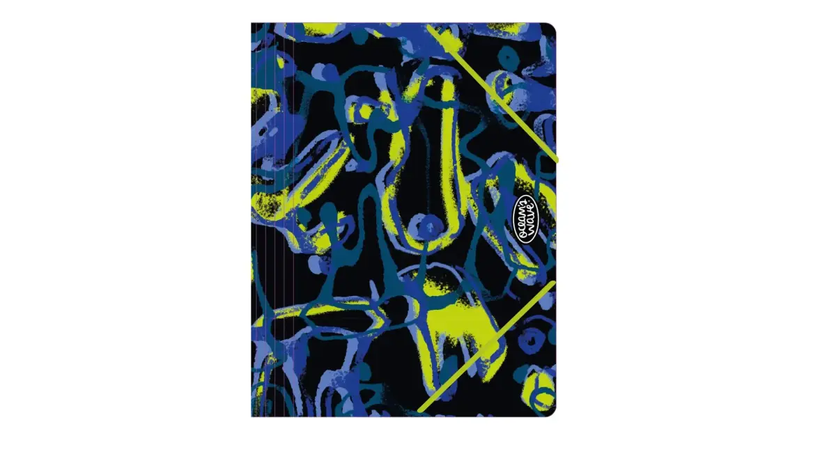 Elastīga failu mape OCW BLUE LIQUID, PP