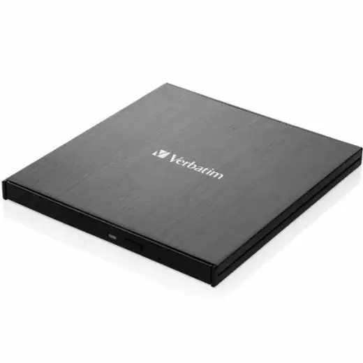 Verbatim External Slimline Blu-ray Burner + USB 3.0 Cable black 43890