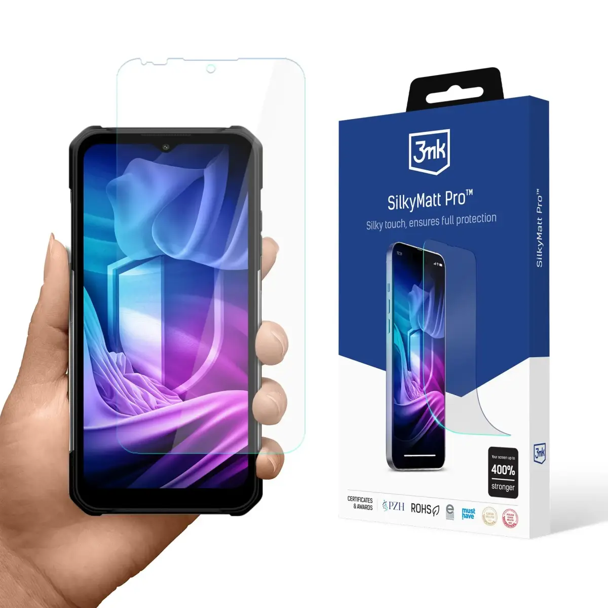 MyPhone Hammer Construction 2 5G - 3mk Silky Matt Pro