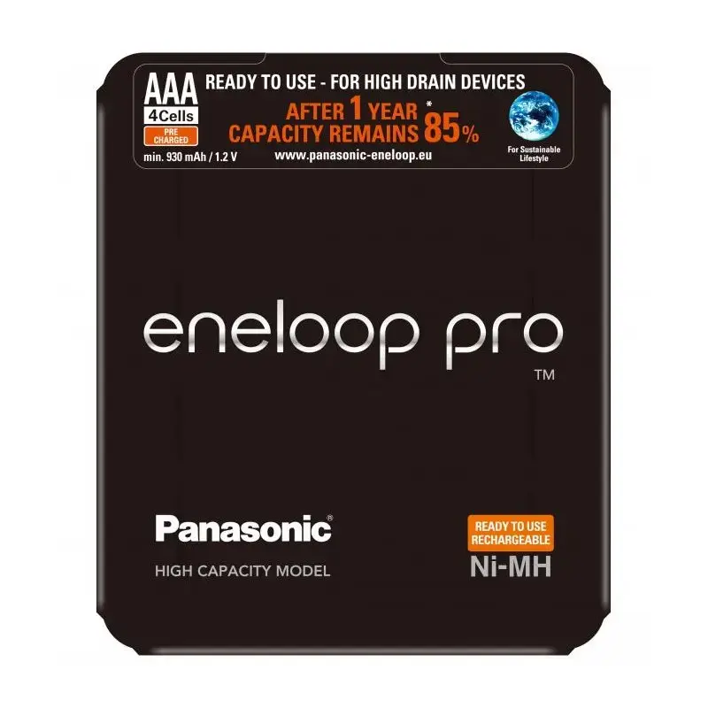 Panasonic Eneloop  PRO R03|AAA 930mAh rechargeable - 4 pcs sliding pack
