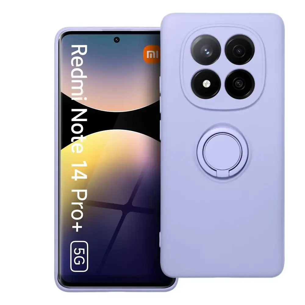 SILICONE RING case for XIAOMI Redmi Note 14 Pro Plus 5G violet