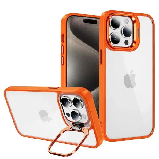 Tel Protect Kickstand telefoni ümbris alusega iPhone 12 oranž