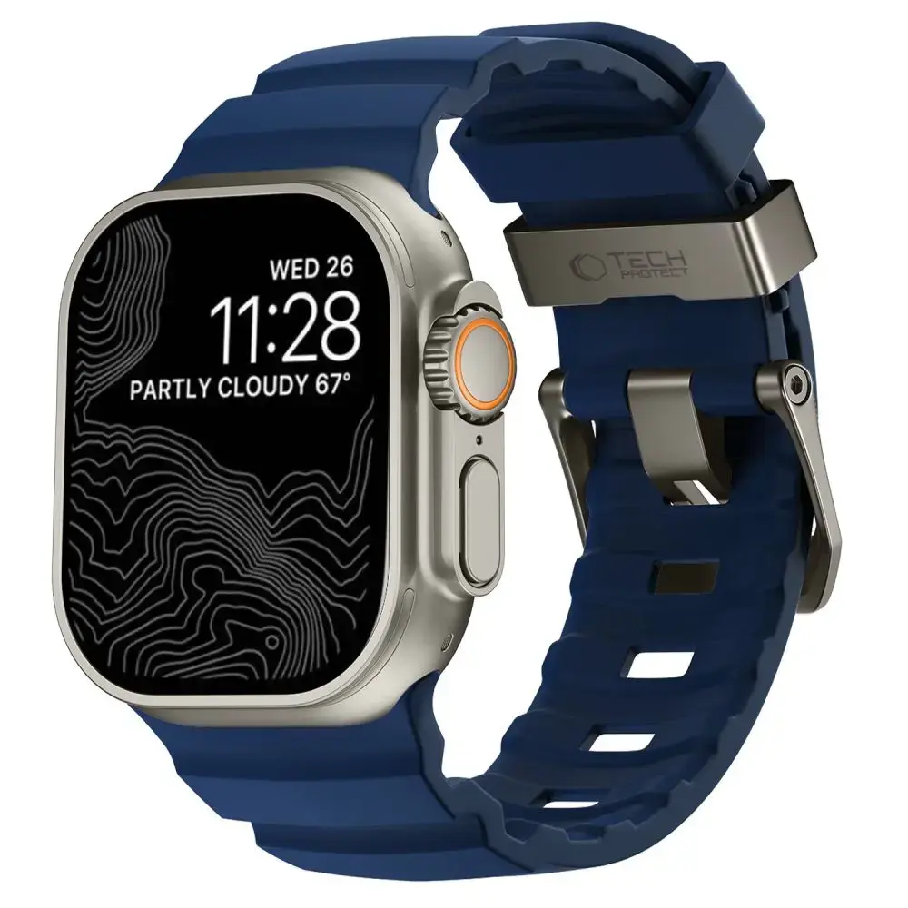 Tech-Protect MOTION APPLE WATCH 8 / 9 / 10 / 11 / 12 / SE / ULTRA (44 / 45 / 46 / 49 MM) NAUTICAL BLUE