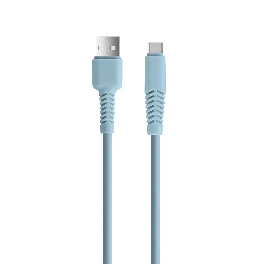 Setty KSA-C-1.523 datu pārraides un uzlādes vads | USB-A uz USB-C | 10.5W | 1.5m | zils