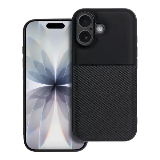 NOBLE telefono dėklas iPhone 17 juodas