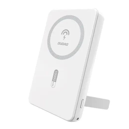 Dudao K14S+ ārējais akumulators (powerbank) | 10000 mAh | 22.5W | USB-A, USB-C, MagSafe | balts