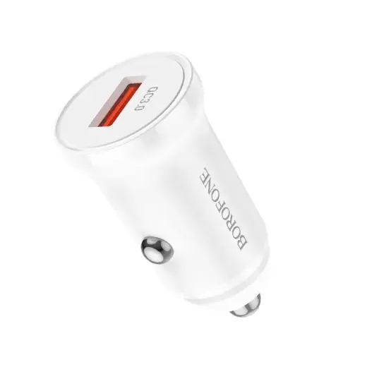 Borofone BZ18 car charger | 18W | QC | USB-A | white