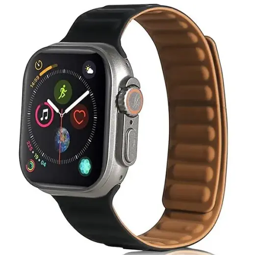 Beline nutikella rihm Apple Watch (38/40/41 mm) jaoks | roostevaba teras | must