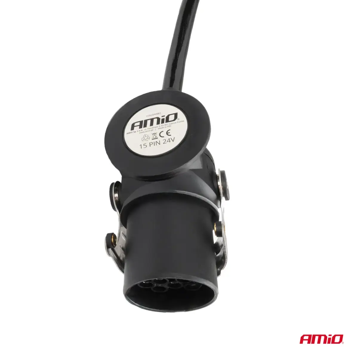 Spring cable  TIR 2x 15 PIN 5m 24V AMIO-04382