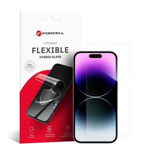 Forcell Flexible Nano Glass aizsargstikls telefona ekrānam iPhone 14 Pro