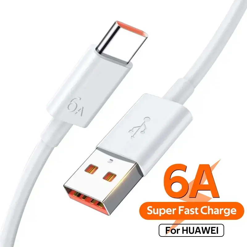 Huawei datu pārraides un uzlādes vads | USB-A uz USB-C | 66W | 1m | balts (OEM)