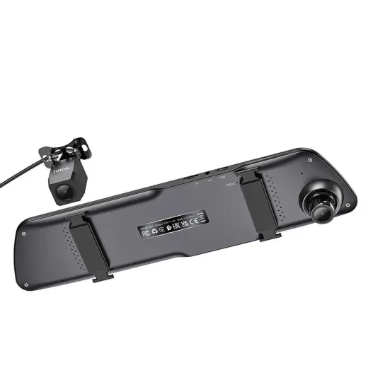 Dash cam for car Hoco for mirror with screen 4,5" 1080P/30fps + rear camera 720P/25fps DV4 black