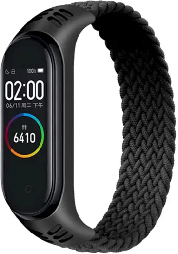 Fusion Nylon 2 band for Xiaomi Mi Band 3 | 4 | 5 | 6 black