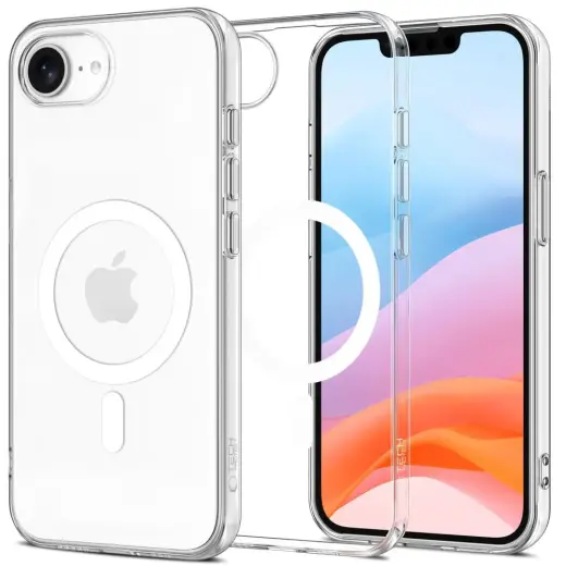 TECH-PROTECT FlexAir phone case for iPhone SE 4 2025 transparent with MagSafe