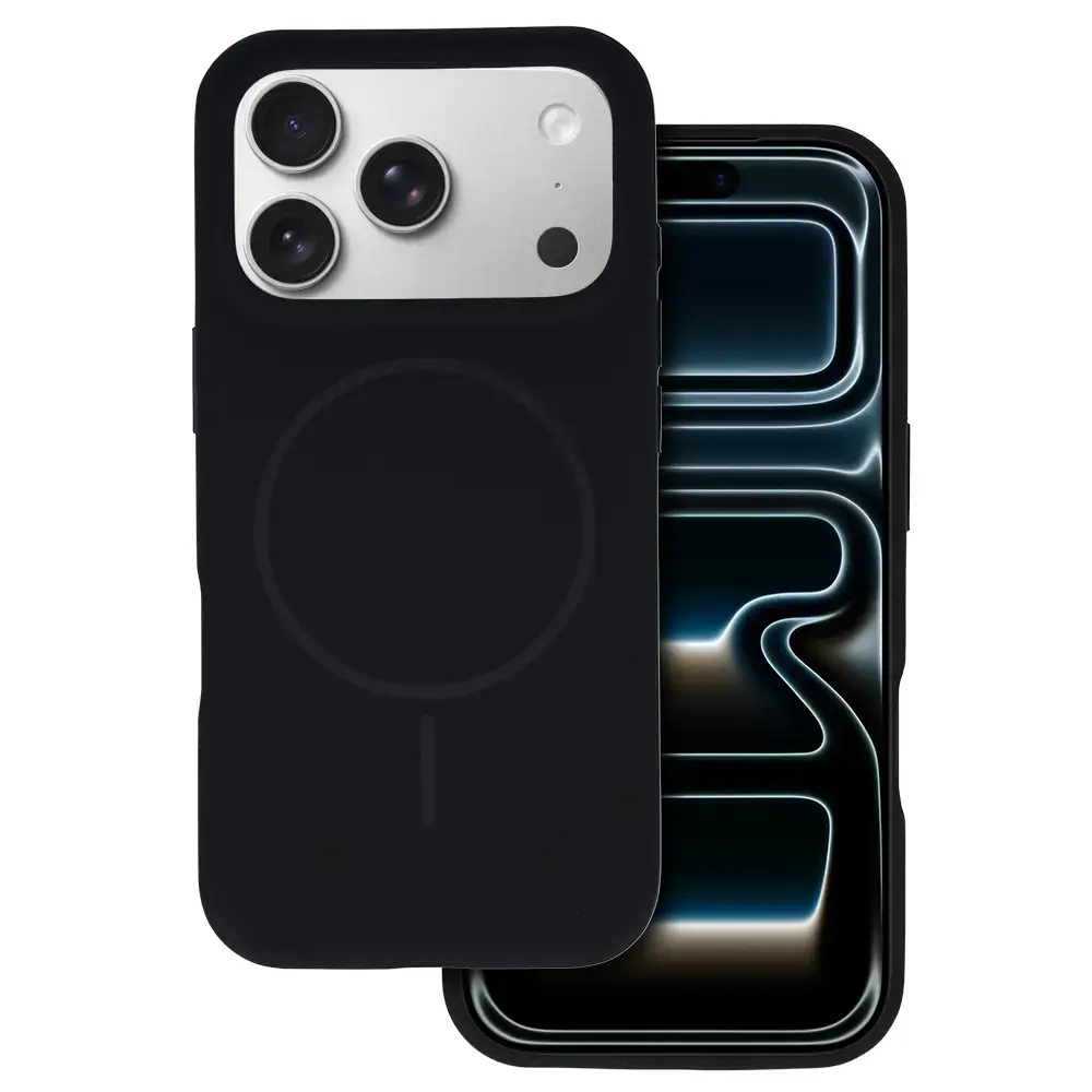 Magsafe Slim Silicone for Iphone 17 Pro Max black