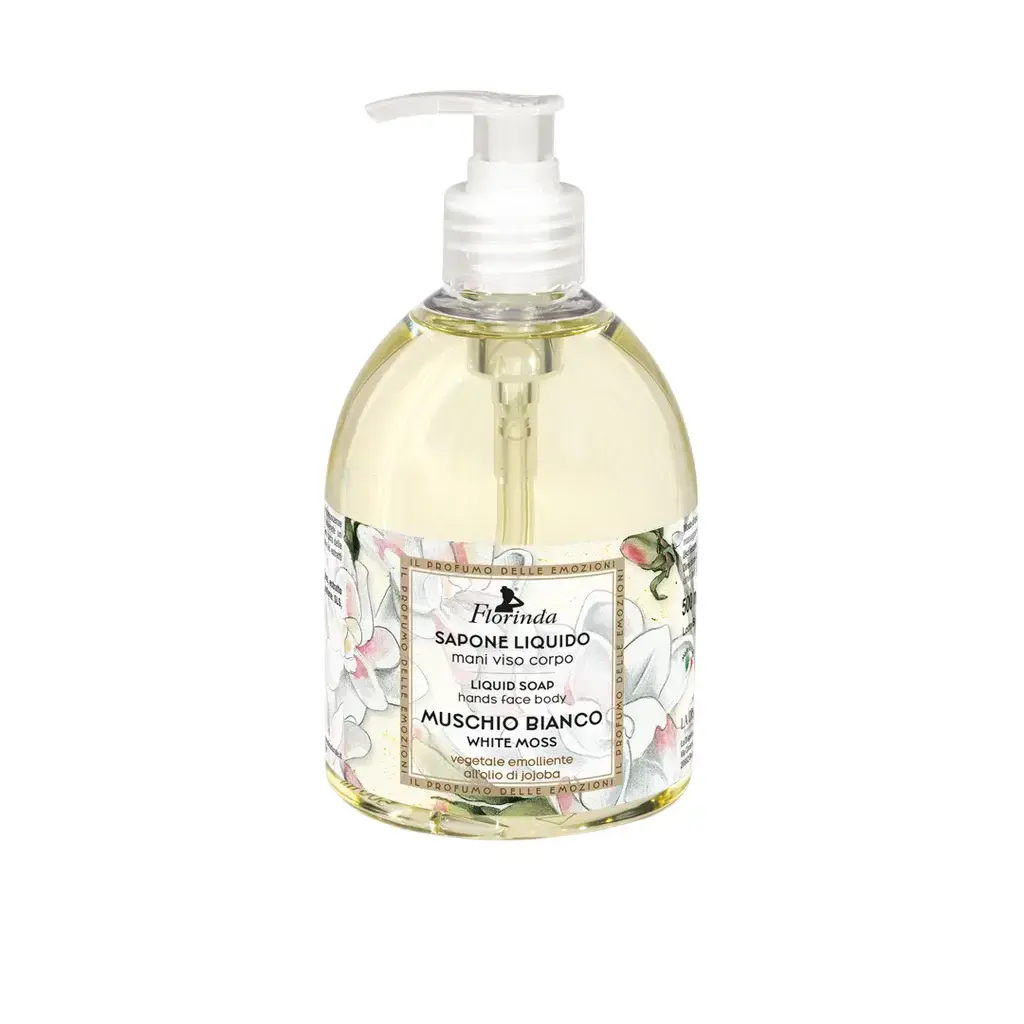 Florinda, White Moss, Musk, Hydrating & Cleansing, Liquid Soap, Hands & Body, 500 ml